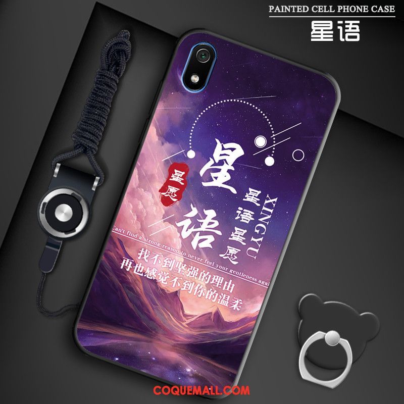 Étui Xiaomi Redmi 7a Tendance Petit Fluide Doux, Coque Xiaomi Redmi 7a Tout Compris Incassable Beige