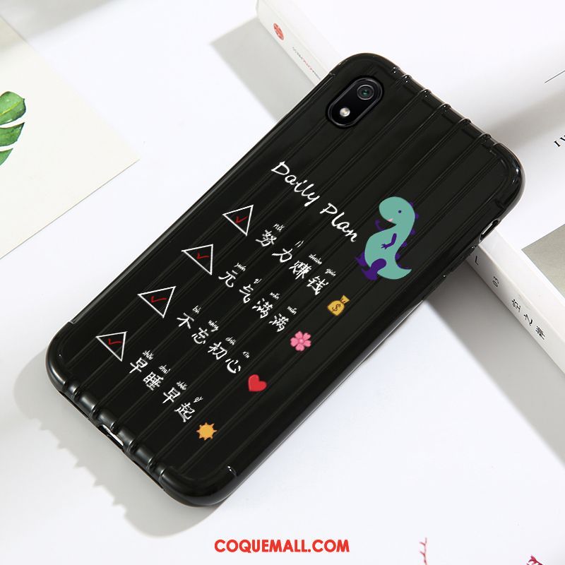 Étui Xiaomi Redmi 7a Tout Compris Silicone Protection, Coque Xiaomi Redmi 7a Téléphone Portable Rouge Beige