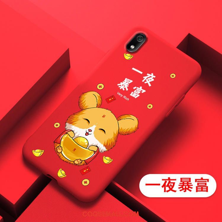 Étui Xiaomi Redmi 7a Téléphone Portable Dessin Animé Silicone, Coque Xiaomi Redmi 7a Nouveau Petit Beige