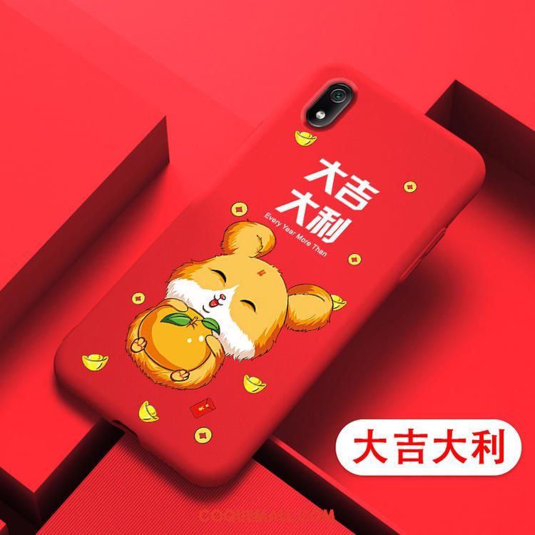 Étui Xiaomi Redmi 7a Téléphone Portable Dessin Animé Silicone, Coque Xiaomi Redmi 7a Nouveau Petit Beige