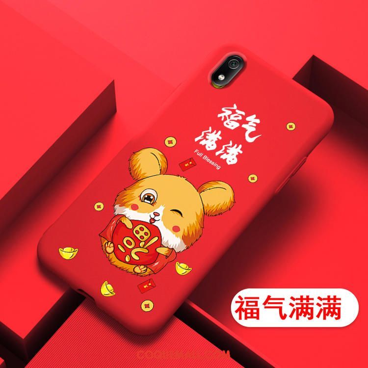 Étui Xiaomi Redmi 7a Téléphone Portable Dessin Animé Silicone, Coque Xiaomi Redmi 7a Nouveau Petit Beige