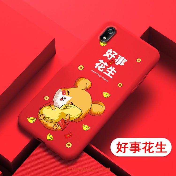 Étui Xiaomi Redmi 7a Téléphone Portable Dessin Animé Silicone, Coque Xiaomi Redmi 7a Nouveau Petit Beige
