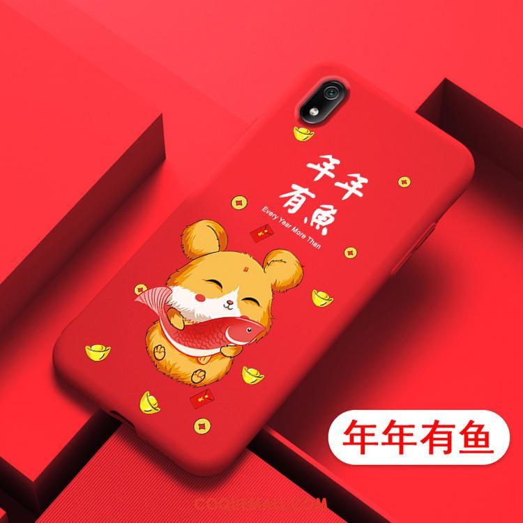 Étui Xiaomi Redmi 7a Téléphone Portable Dessin Animé Silicone, Coque Xiaomi Redmi 7a Nouveau Petit Beige