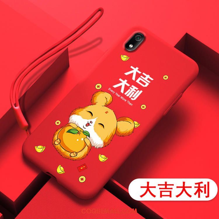 Étui Xiaomi Redmi 7a Téléphone Portable Dessin Animé Silicone, Coque Xiaomi Redmi 7a Nouveau Petit Beige