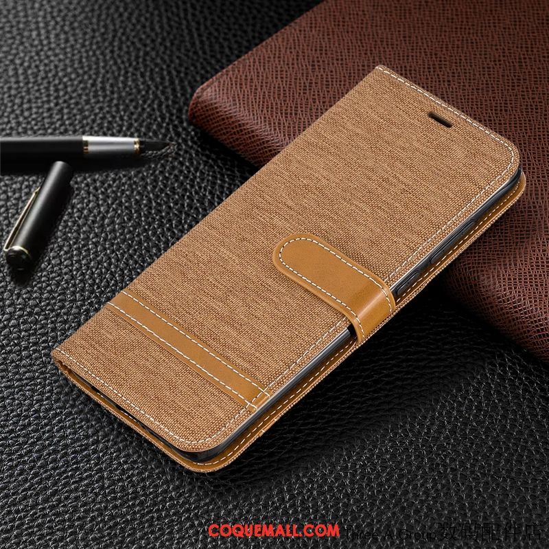 Étui Xiaomi Redmi 8 Business Incassable Téléphone Portable, Coque Xiaomi Redmi 8 Petit Rouge Beige