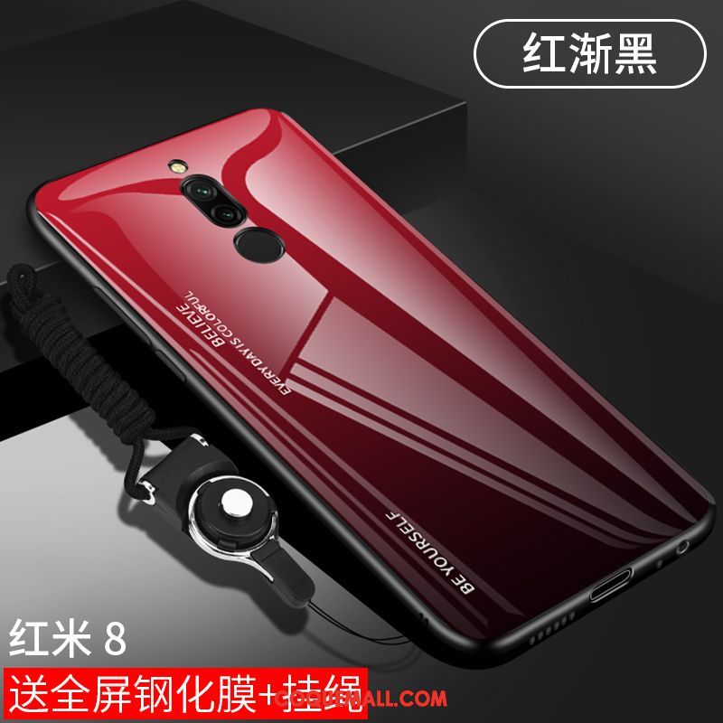Étui Xiaomi Redmi 8 Créatif Protection Miroir, Coque Xiaomi Redmi 8 Incassable Petit Beige