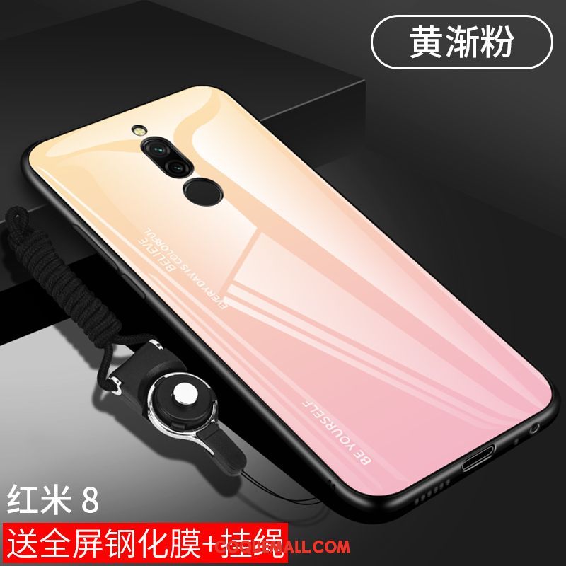 Étui Xiaomi Redmi 8 Créatif Protection Miroir, Coque Xiaomi Redmi 8 Incassable Petit Beige