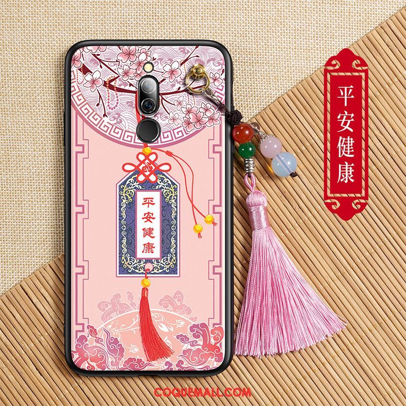 Étui Xiaomi Redmi 8 Incassable Marque De Tendance Peinture, Coque Xiaomi Redmi 8 Rouge Téléphone Portable Beige