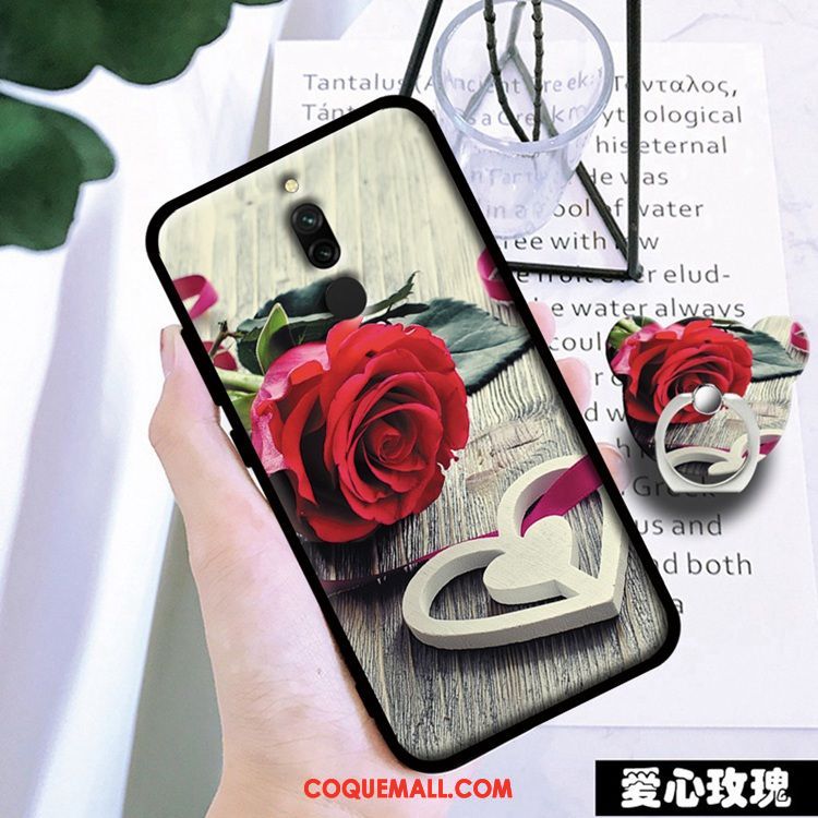 Étui Xiaomi Redmi 8 Membrane Tout Compris Rouge, Coque Xiaomi Redmi 8 Noir Téléphone Portable Beige