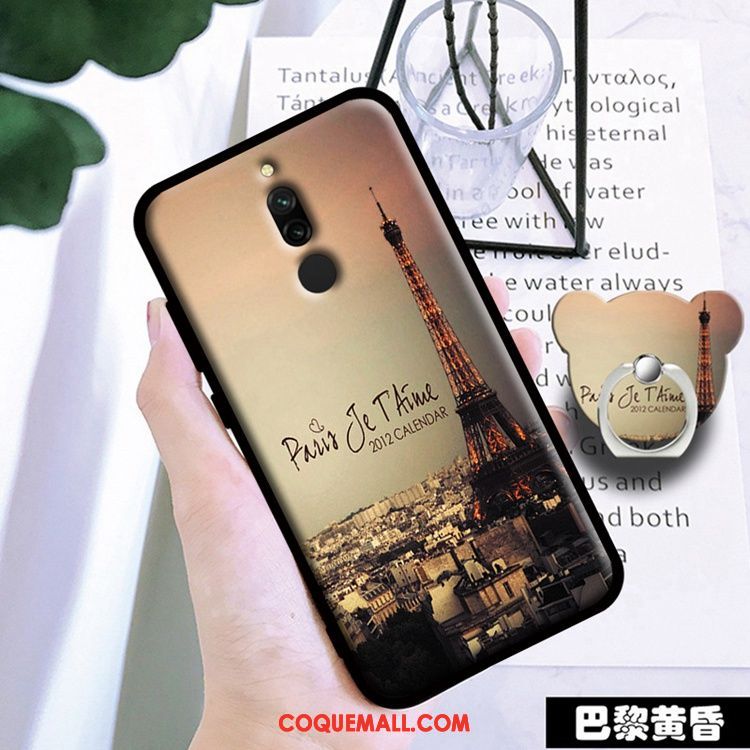 Étui Xiaomi Redmi 8 Membrane Tout Compris Rouge, Coque Xiaomi Redmi 8 Noir Téléphone Portable Beige