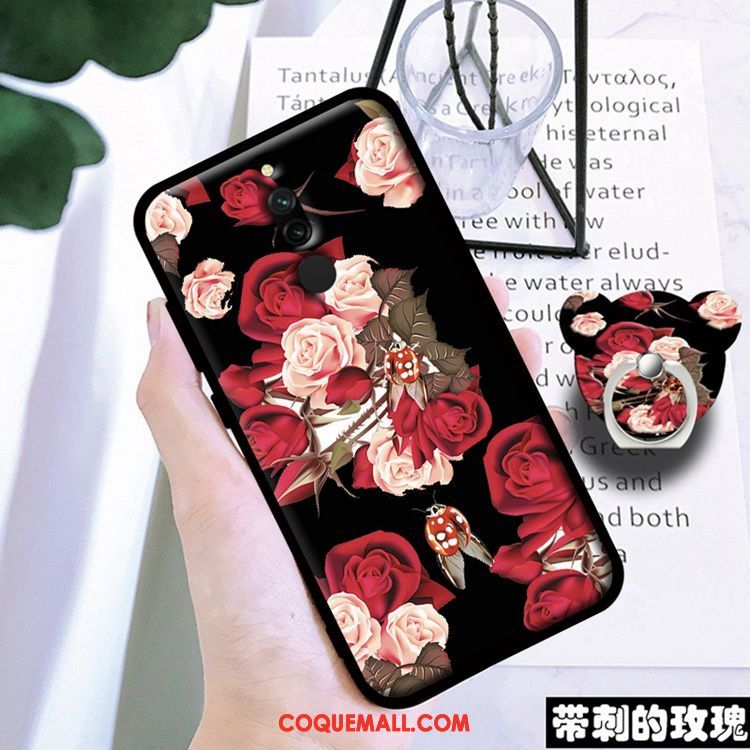 Étui Xiaomi Redmi 8 Membrane Tout Compris Rouge, Coque Xiaomi Redmi 8 Noir Téléphone Portable Beige