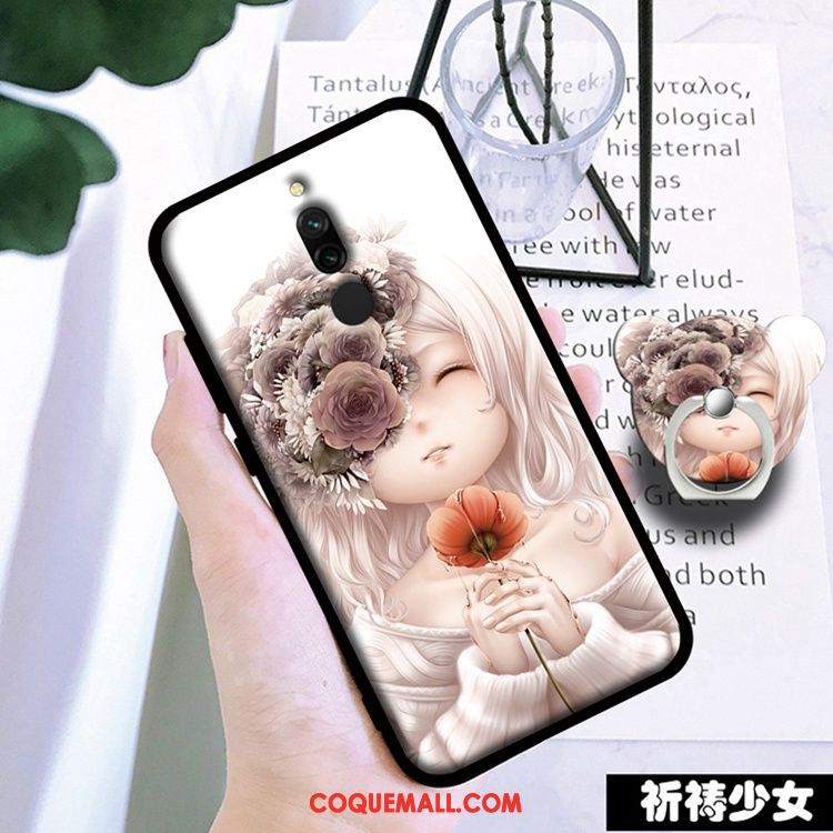 Étui Xiaomi Redmi 8 Membrane Tout Compris Rouge, Coque Xiaomi Redmi 8 Noir Téléphone Portable Beige