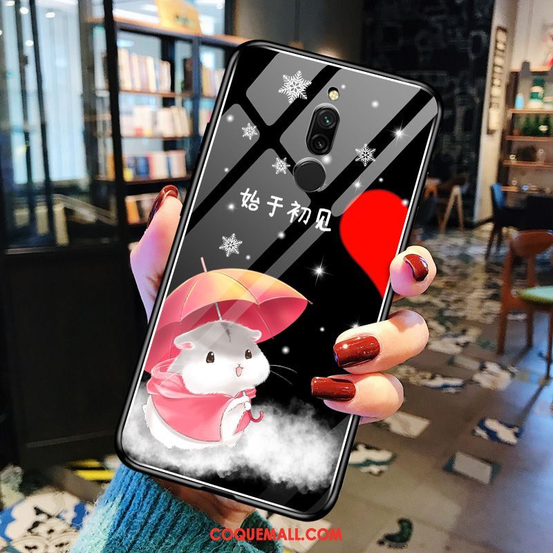 Étui Xiaomi Redmi 8 Miroir Tout Compris Rat, Coque Xiaomi Redmi 8 Mode Tendance Beige
