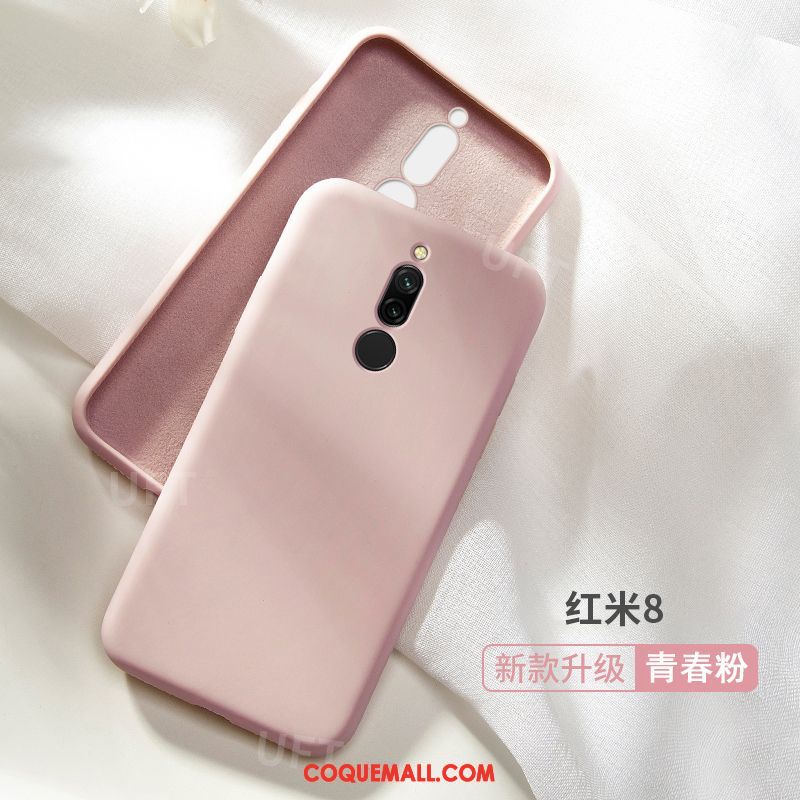 Étui Xiaomi Redmi 8 Net Rouge Téléphone Portable Silicone, Coque Xiaomi Redmi 8 Bleu Incassable Beige