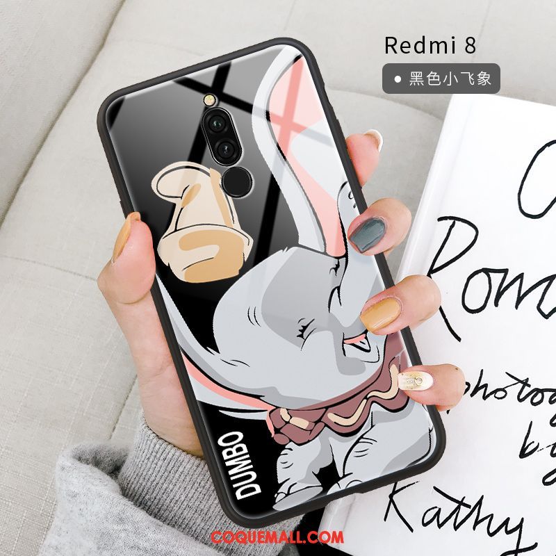 Étui Xiaomi Redmi 8 Noir Protection Incassable, Coque Xiaomi Redmi 8 Tout Compris Rouge Beige