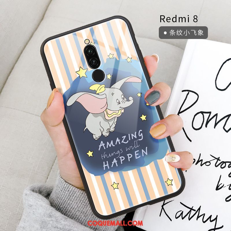 Étui Xiaomi Redmi 8 Noir Protection Incassable, Coque Xiaomi Redmi 8 Tout Compris Rouge Beige