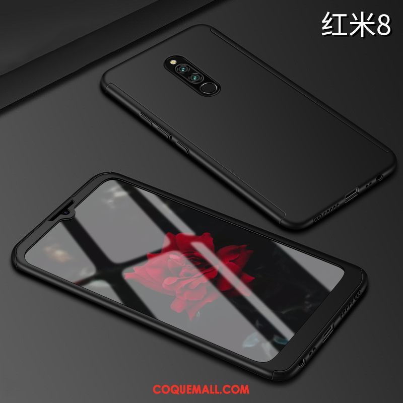 Étui Xiaomi Redmi 8 Protection Tout Compris Téléphone Portable, Coque Xiaomi Redmi 8 Délavé En Daim Incassable Beige