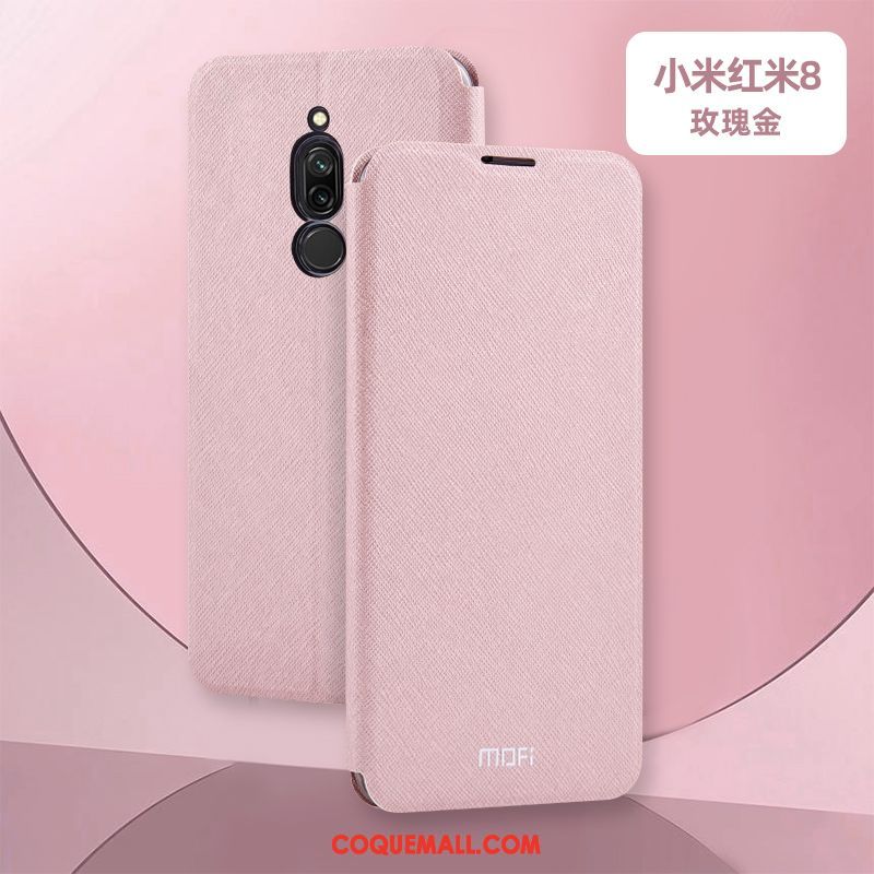 Étui Xiaomi Redmi 8 Silicone En Cuir Protection, Coque Xiaomi Redmi 8 Nouveau Téléphone Portable Beige