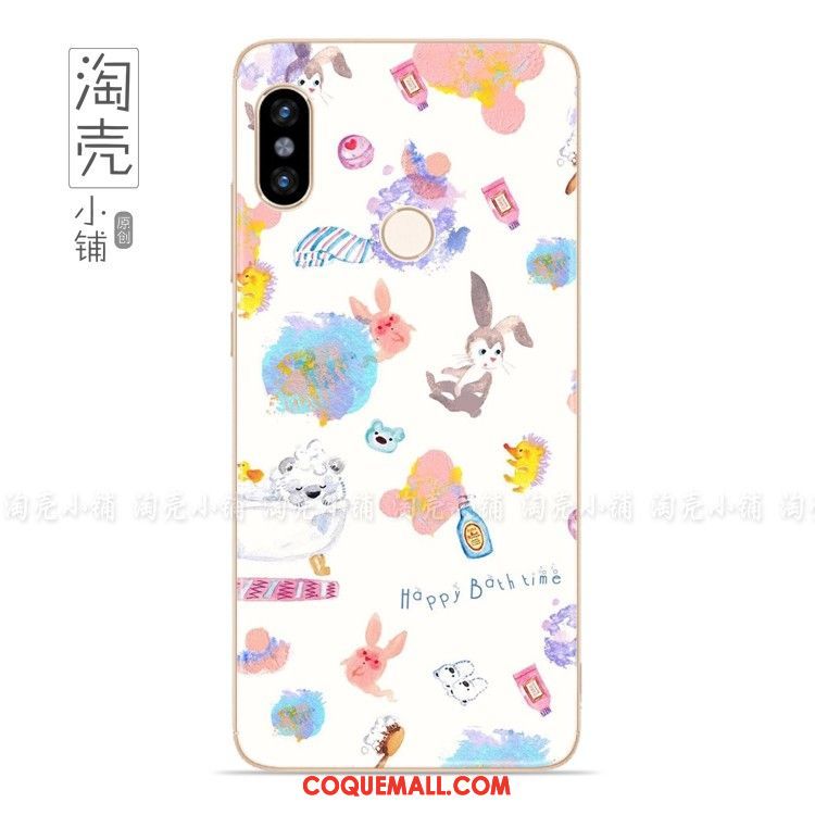 Étui Xiaomi Redmi Note 5 Animal Blanc Peinte À La Main, Coque Xiaomi Redmi Note 5 Rouge Téléphone Portable Beige