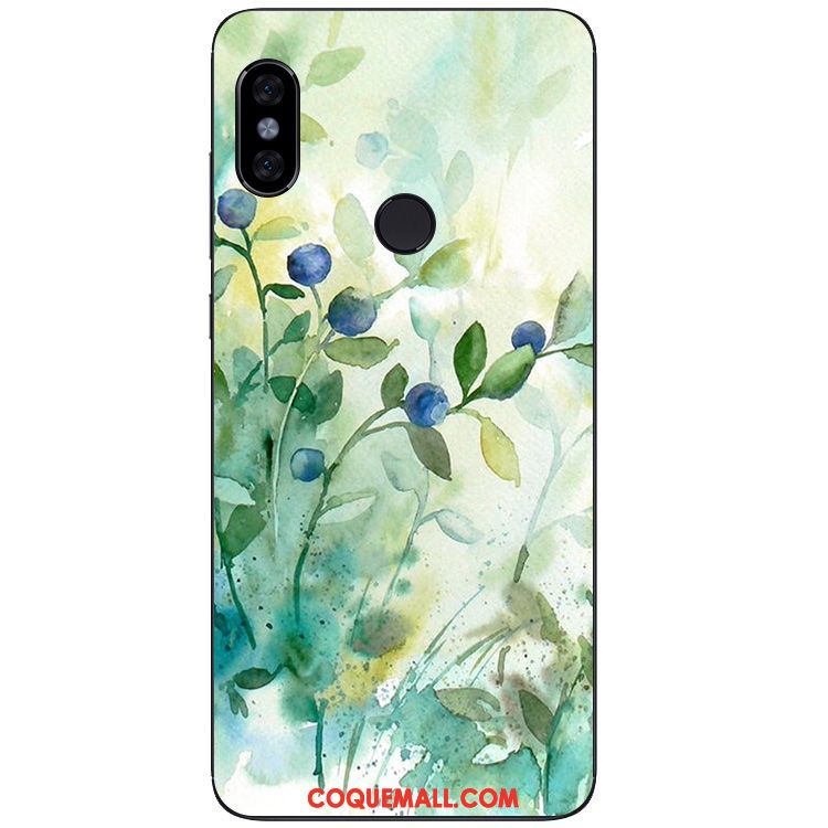 Étui Xiaomi Redmi Note 5 Art Rouge Peinture À L'huile, Coque Xiaomi Redmi Note 5 Silicone Protection Beige