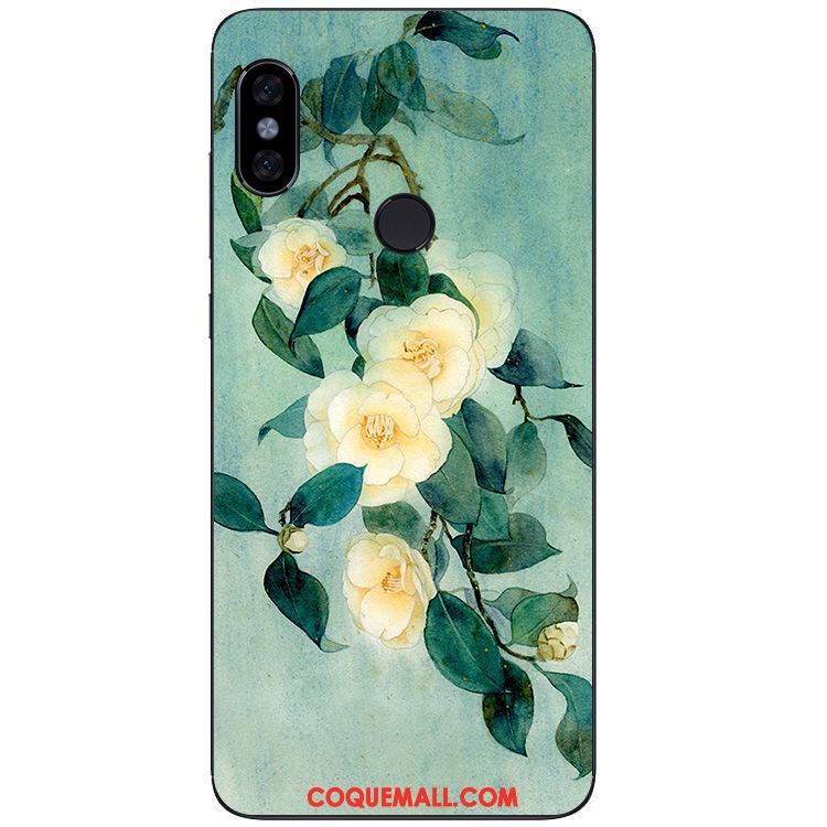 Étui Xiaomi Redmi Note 5 Art Rouge Peinture À L'huile, Coque Xiaomi Redmi Note 5 Silicone Protection Beige