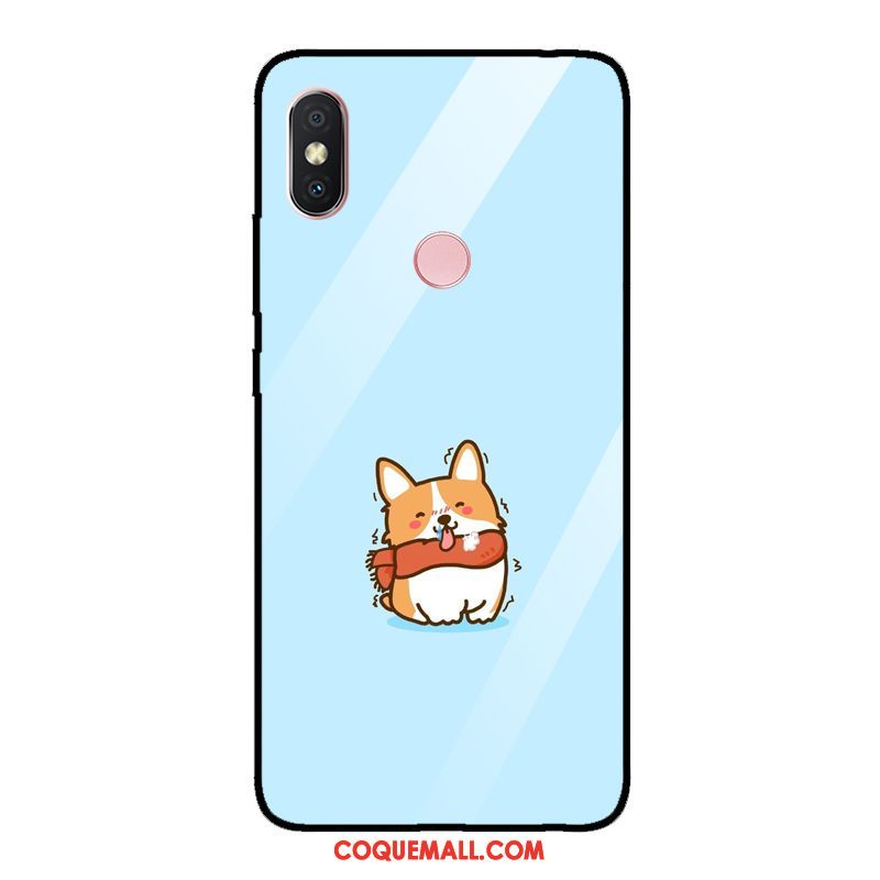 Étui Xiaomi Redmi Note 5 Chiens Rouge Mignonne, Coque Xiaomi Redmi Note 5 Verre Trempé Drôle Beige