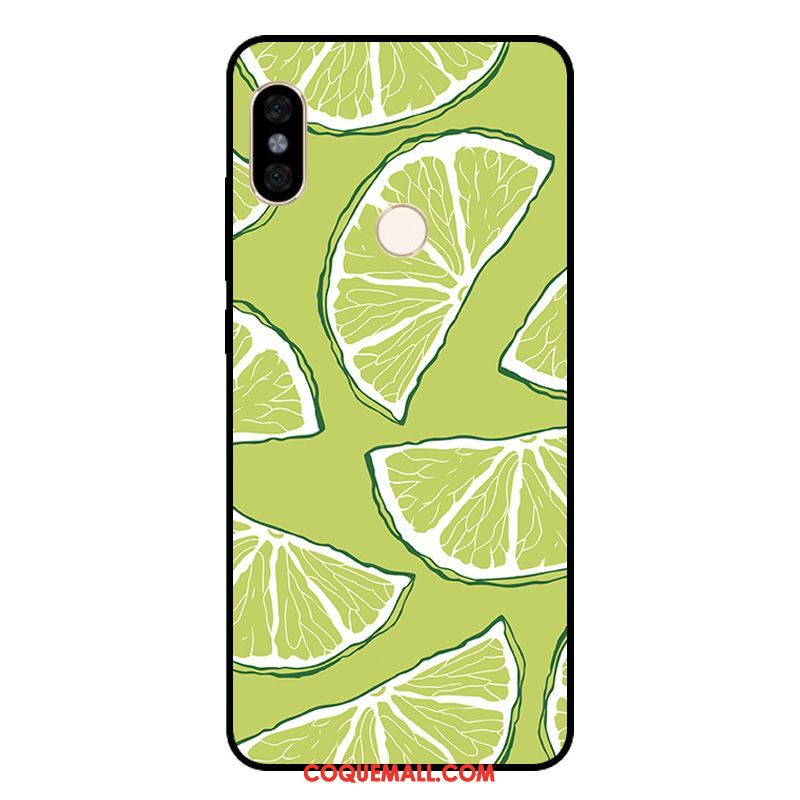 Étui Xiaomi Redmi Note 5 Citron Pastèque Art, Coque Xiaomi Redmi Note 5 Frais Incassable Beige