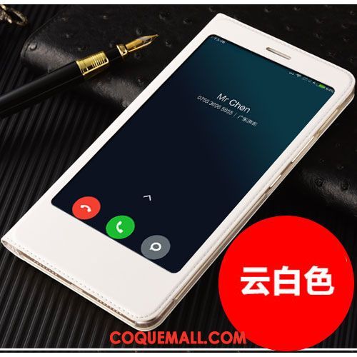 Étui Xiaomi Redmi Note 5 Clamshell Or Petit, Coque Xiaomi Redmi Note 5 Protection Téléphone Portable Beige
