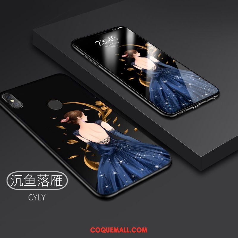 Étui Xiaomi Redmi Note 5 Dessin Animé Simple Créatif, Coque Xiaomi Redmi Note 5 Tendance Fluide Doux Beige