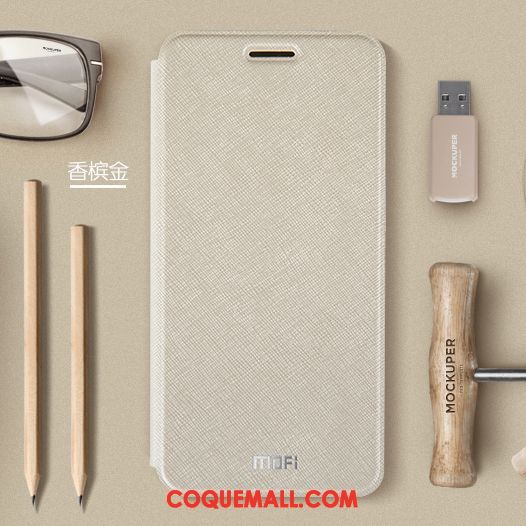 Étui Xiaomi Redmi Note 5 Fluide Doux Clamshell Nouveau, Coque Xiaomi Redmi Note 5 Téléphone Portable Protection Beige