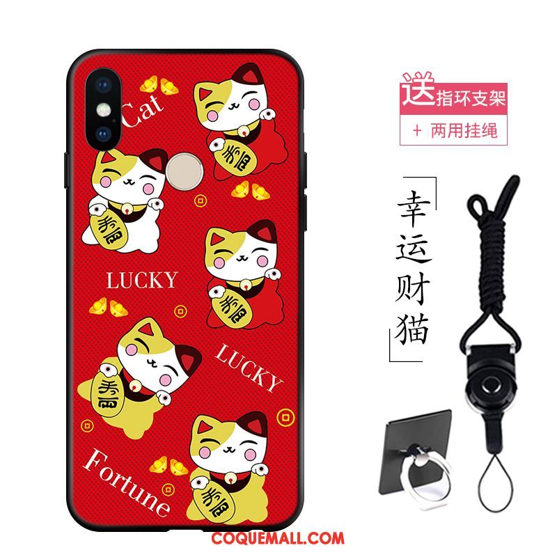 Étui Xiaomi Redmi Note 5 Grand Personnalité Rouge, Coque Xiaomi Redmi Note 5 Chiens Téléphone Portable Beige