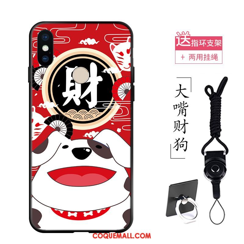 Étui Xiaomi Redmi Note 5 Grand Personnalité Rouge, Coque Xiaomi Redmi Note 5 Chiens Téléphone Portable Beige