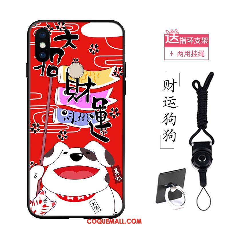 Étui Xiaomi Redmi Note 5 Grand Personnalité Rouge, Coque Xiaomi Redmi Note 5 Chiens Téléphone Portable Beige