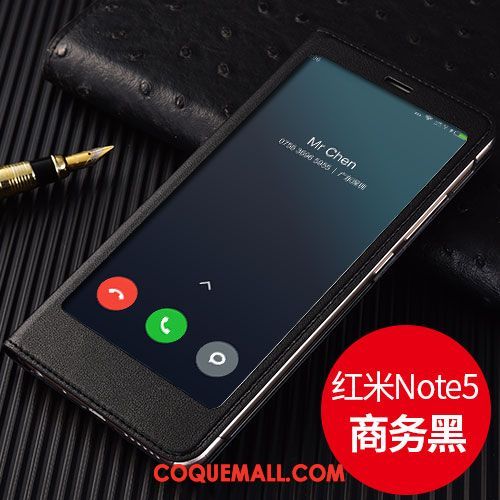 Étui Xiaomi Redmi Note 5 Incassable Or Petit, Coque Xiaomi Redmi Note 5 Rouge Clamshell Beige