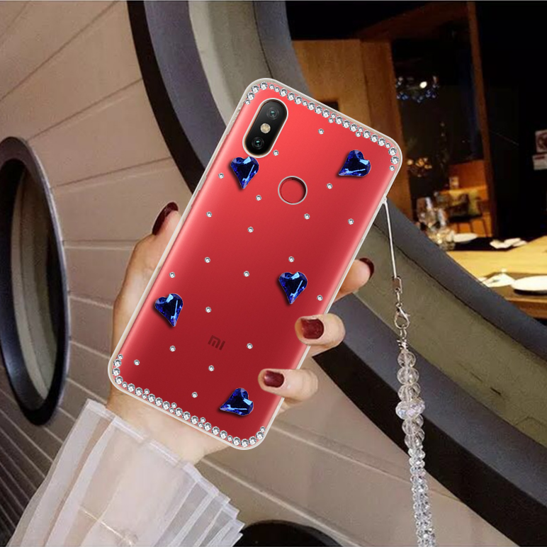 Étui Xiaomi Redmi Note 5 Incassable Strass Téléphone Portable, Coque Xiaomi Redmi Note 5 Tendance Luxe Beige