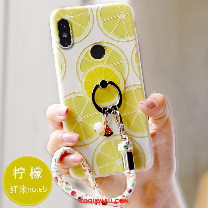 Étui Xiaomi Redmi Note 5 Incassable Téléphone Portable Petit, Coque Xiaomi Redmi Note 5 Silicone Frais Beige