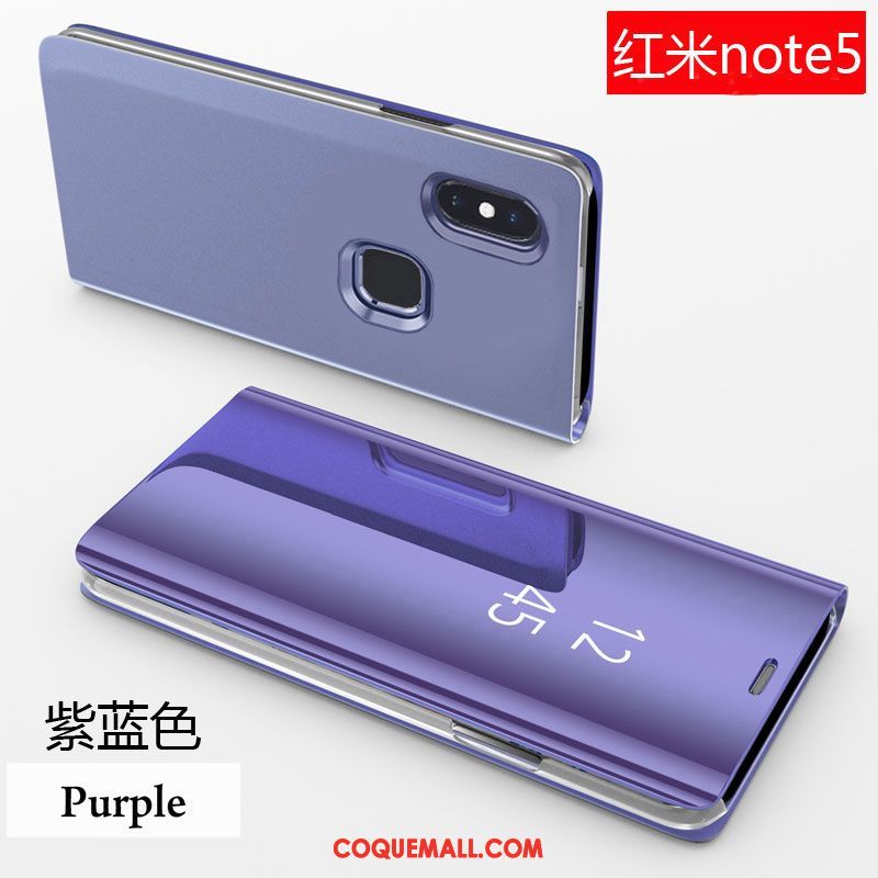 Étui Xiaomi Redmi Note 5 Incassable Téléphone Portable Rouge, Coque Xiaomi Redmi Note 5 Violet Petit Beige