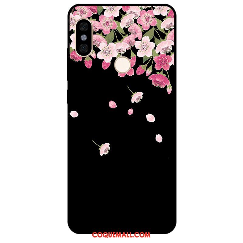 Étui Xiaomi Redmi Note 5 Noir Petit Téléphone Portable, Coque Xiaomi Redmi Note 5 Art Rouge Beige