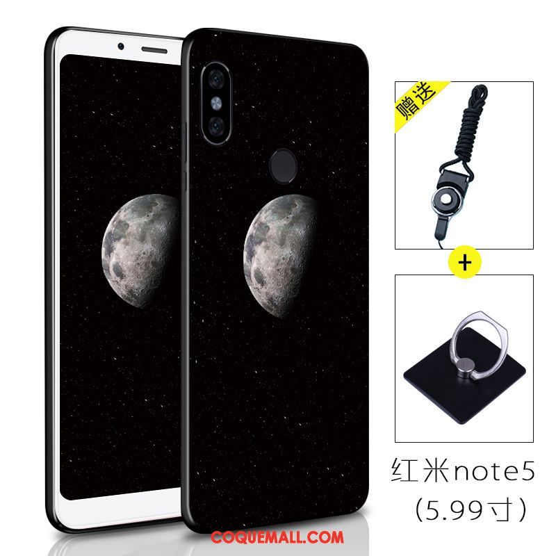 Étui Xiaomi Redmi Note 5 Peinture Rouge Incassable, Coque Xiaomi Redmi Note 5 Fluide Doux Téléphone Portable Beige