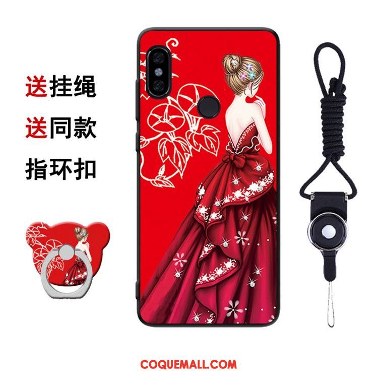 Étui Xiaomi Redmi Note 5 Rouge Personnalité Téléphone Portable, Coque Xiaomi Redmi Note 5 Nouveau Vert Beige
