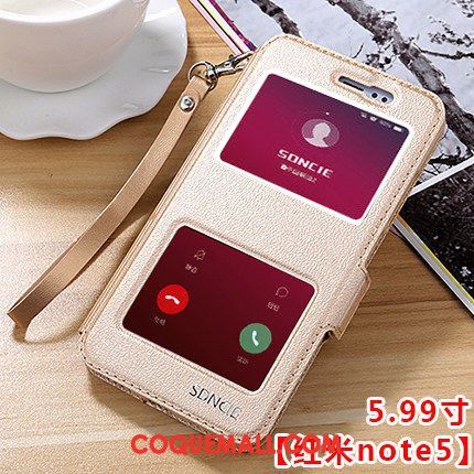 Étui Xiaomi Redmi Note 5 Rouge Tout Compris Nouveau, Coque Xiaomi Redmi Note 5 Fluide Doux Téléphone Portable Braun Beige