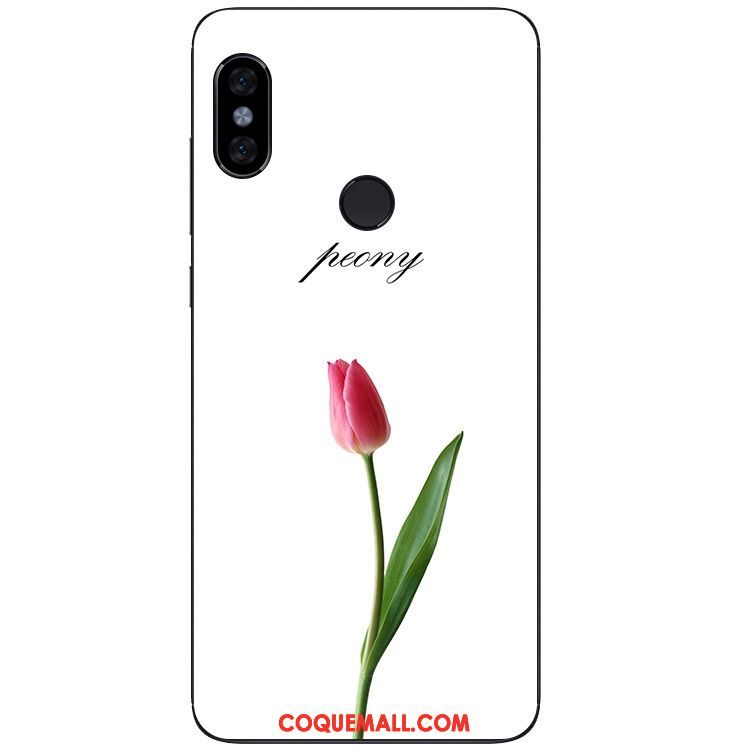 Étui Xiaomi Redmi Note 5 Silicone Téléphone Portable Fleurs, Coque Xiaomi Redmi Note 5 Noir Petit Beige