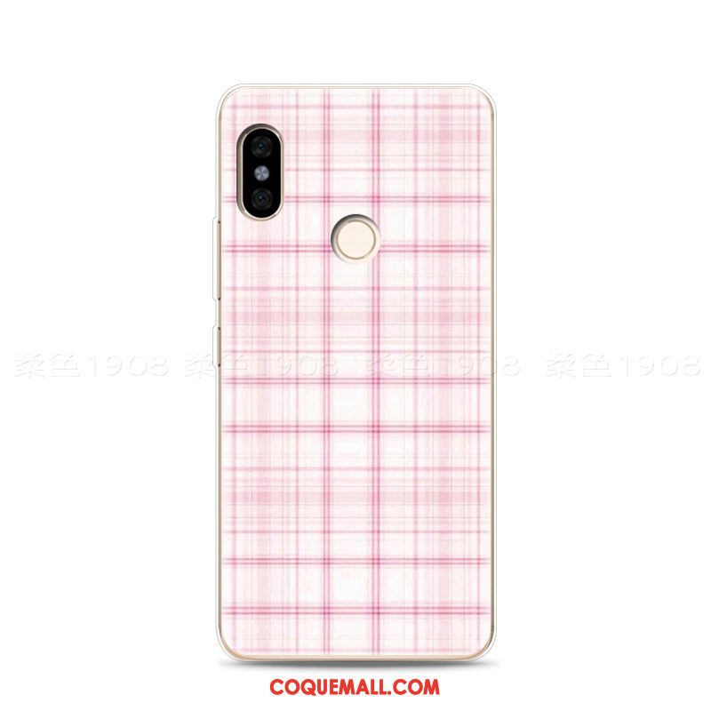 Étui Xiaomi Redmi Note 5 Tendance Petit Frais, Coque Xiaomi Redmi Note 5 Rose Fluide Doux Beige