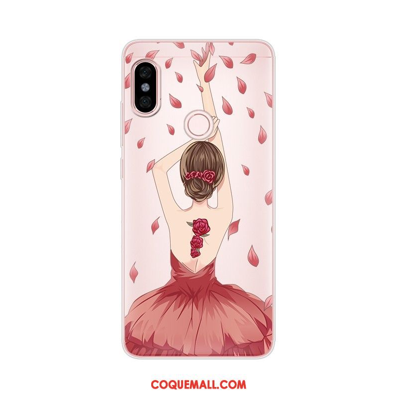 Étui Xiaomi Redmi Note 5 Très Mince Silicone Téléphone Portable, Coque Xiaomi Redmi Note 5 Personnalisé Rouge Beige