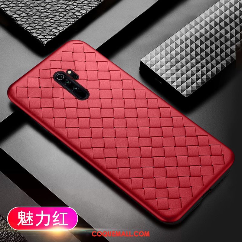 Étui Xiaomi Redmi Note 8 Pro Bleu Protection Petit, Coque Xiaomi Redmi Note 8 Pro Téléphone Portable Rouge Beige