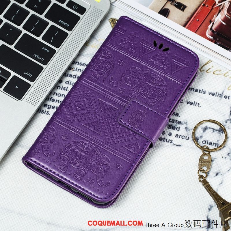 Étui Xiaomi Redmi Note 8 Pro Business Grand Rouge, Coque Xiaomi Redmi Note 8 Pro Gaufrage Téléphone Portable Beige