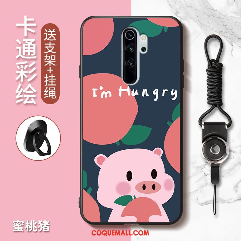 Étui Xiaomi Redmi Note 8 Pro Charmant Incassable Rouge, Coque Xiaomi Redmi Note 8 Pro Dessin Animé Téléphone Portable Orange Beige