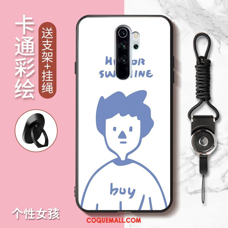 Étui Xiaomi Redmi Note 8 Pro Charmant Incassable Rouge, Coque Xiaomi Redmi Note 8 Pro Dessin Animé Téléphone Portable Orange Beige