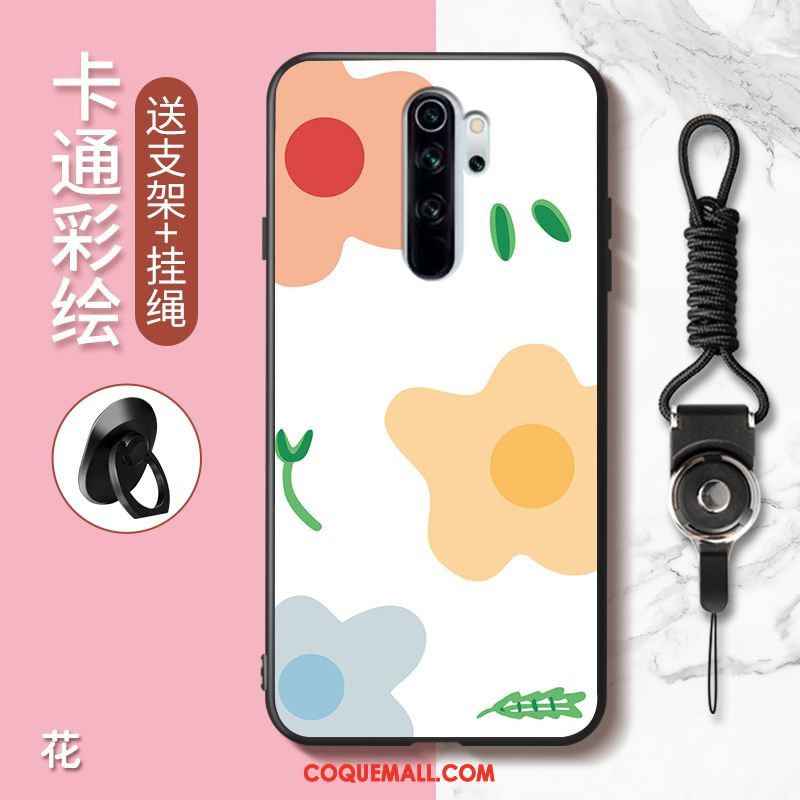 Étui Xiaomi Redmi Note 8 Pro Charmant Incassable Rouge, Coque Xiaomi Redmi Note 8 Pro Dessin Animé Téléphone Portable Orange Beige