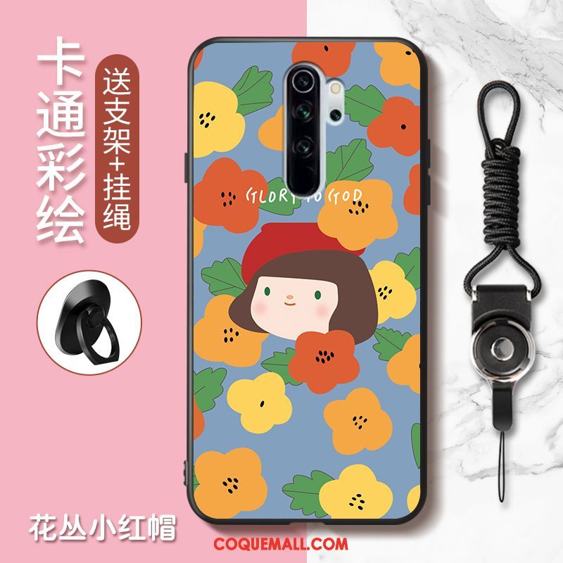 Étui Xiaomi Redmi Note 8 Pro Charmant Incassable Rouge, Coque Xiaomi Redmi Note 8 Pro Dessin Animé Téléphone Portable Orange Beige